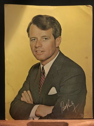 1968 Pre - Assassination Robert F.  Kennedy Poster 10x13”