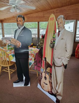 Set Of 2 Dos Equis Most Interesting Man In The World Life Size Standees
