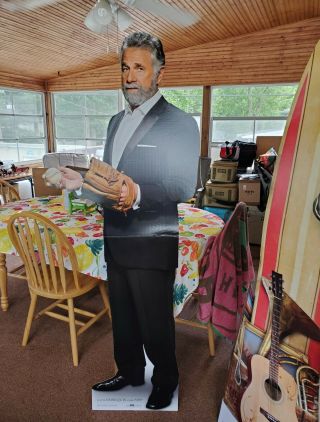 Set of 2 Dos Equis Most Interesting Man In The World Life Size Standees 2