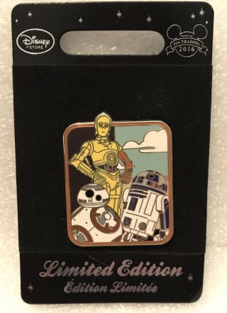 Disney Store Star Wars Droids C3po R2 - D2 Bb - 8 Pin May The 4th Le 1900 2016