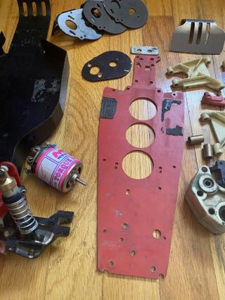 Vintage Team Associated Rc10 B Stamp Chassis W/ Hot Trick Nose Plate And