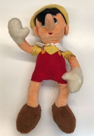 Walt Disney Pinocchio - - Disney Stuffed Toy (pre - 1968?) California Stuffed Toys