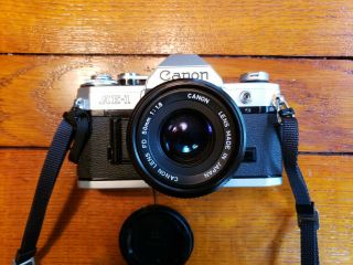 Vintage Canon Ae - 1 35mm Slr Film Camera With Fd 50 Mm Lens
