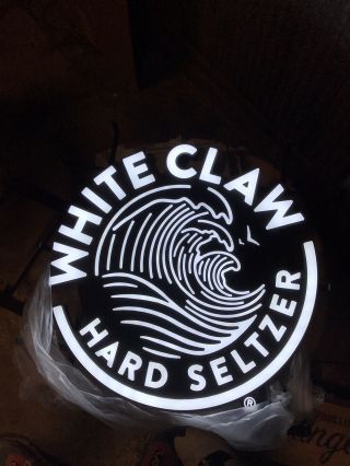 White Claw Hard Seltzer Led Bar Sign