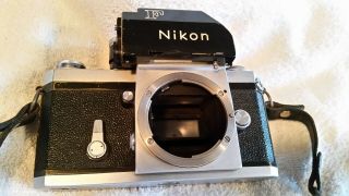 Nikon F Vintage Film Camera Nippon Kogaku Tokyo Micro Nikkor 55mm Lens Photomic 3
