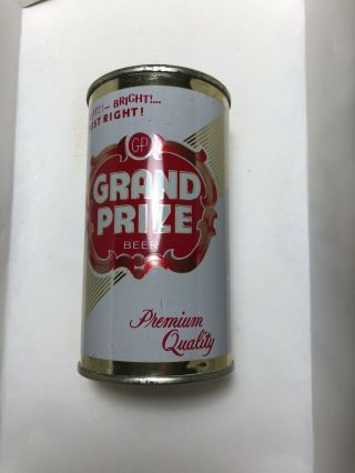 Grand Prize Beer 12oz Flat Top Can Gulf Brewing Houston,  Tx Usbc 74 - 17