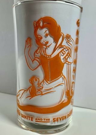 Vintage 1930’s Walt Disney Snow White & The Seven Dwarfs Drinking Glass