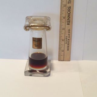 Vintage Weil Cassandra Perfume ; Bottle 4.  5 " Tall,  Baccarat