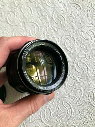 Pentax Takumar 105mm F/2.  8 Vintage Lens For M42 Mount Camera Or Mirrorless