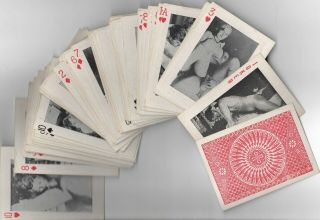 Vintage Adult Playing Cards Full Deck (54) Nude Orgy Porn Cards