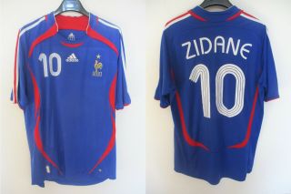 Maillot Equipe De France Adidas Shirt Zidane World Cup 2006 Camiseta Vintage L