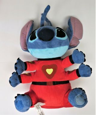 Disney Store Lilo & Stitch Plush Alien 16 " Red Space Suit Great Collectible