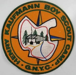Henry Kaufmann Boy Scout Camp G.  N.  Y.  C.  Jacket Patch [c - 776]