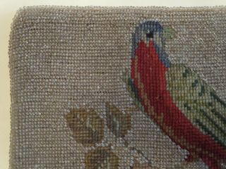 Antique Beaded Needlepoint Panel - For Purse or Pillow? 7 