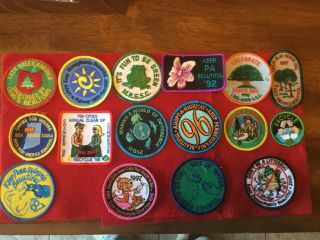 15 - Vintage Girl Scout - Keep America Patches - - See Photos