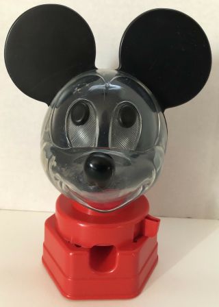 Vintage Mickey Mouse Head 9” Penny Gumball Machine Bank Hasbro 1968 Disney