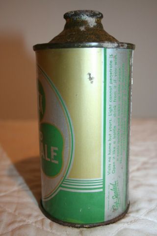 Beverwyck Irish Brand Cream Ale 12 oz.  1940 IRTP LP cone top from Albany,  NY. 3
