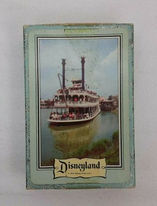 Vintage Disneyland Walt Disney Productions Playing Cards Mark Twain Riverboat
