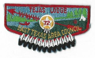Oa 72 Tejas Www S1a Flap Red Bdr.  East Texas Area Tx [mo - 1147]