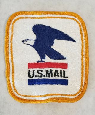 Vintage Us Mail Post Office Letter Carrier Patch Sew On Usps Bald Eagle Fuz