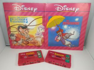 Disney The Rescuers & Down Under Read Along Book & Tape - Audio Cassette 1990