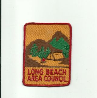 Ae Scout Bsa Long Beach Area Council Cp California Insignia Tent Campfire Patch