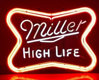 Miller High Life Logo Neon Sign Beer Light