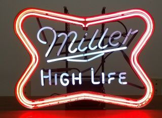 Miller High Life Logo Neon Sign Beer Light 2