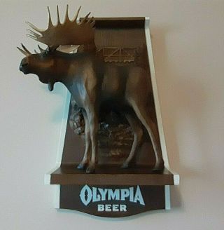 Olympia Beer Wildlife Series Moose Bar Wall Mount
