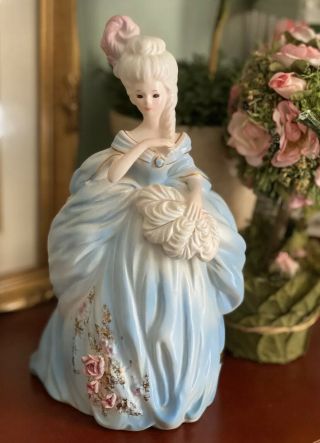 Vintage Josef Originals Minuet Lady Marie Antoinette Doll Figurine Colonial Girl