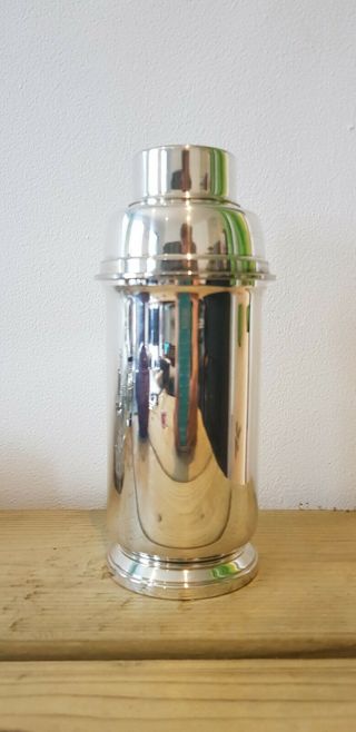 Vintage Silver Plated Art Deco Style Cocktail Shaker