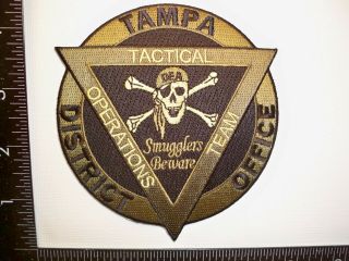 Federal Dea Tampa,  Fl Tactical Ops Team Patch Florida Police Srt Drug Tf Gman