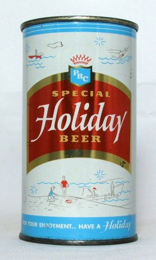Holiday Special Beer 12 Oz.  Flat Top Beer Can - Potosi,  Wi