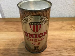 Union Cream Ale - 142/11 - Empty Flat Top Beer Can By Roger Williams Providence Ri