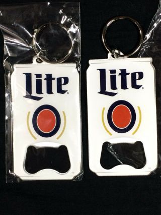 100 Miller Lite Bottle Opener Keychains Beer Can Shape