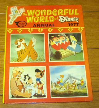 The Wide World Of Disney Annual 1977 England Cinderella - Pinocchio - Goofy,
