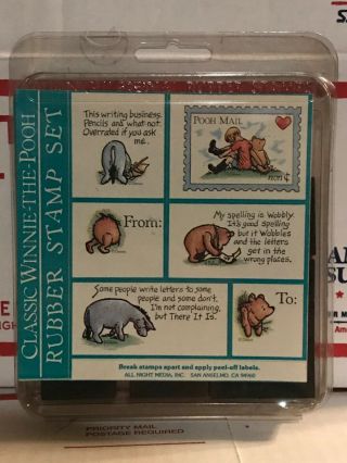 Winnie The Pooh Rubber Stamps Poohisms Foam Mounted Classic Set All Night Media