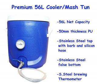 Premium 56l Cooler/mash Tun Homebrew All Grain Brewing