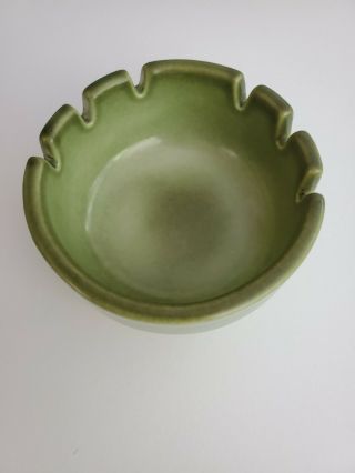 Vtg Heath Ceramics 4 5/8” Green Ashtray