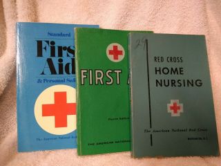 American Red Cross First Aid Books Vintage