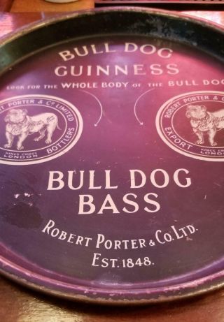 Guinness Stout Bass Ale Robert Porter Bottling Co.  Beer Tray 2