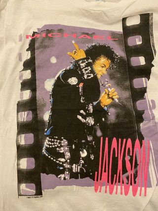 Michael Jackson Bad Tour 1988 T - Shirt.  Authentic Official Vintage.  Pepsi.