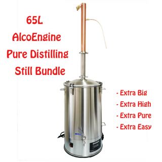 Extended Height 65l/240v/3500w Alcoengine Pure Reflux Still Make 96 Alcohol