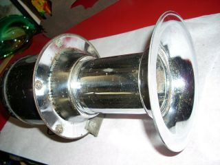 Vintage 12 Volt Ahooga Horn With Mounting Bracket Chrome Horn,  Hutchins