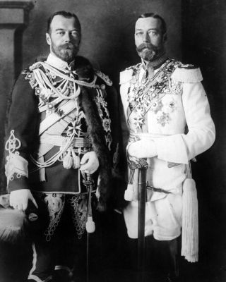8x10 Photo: Czar Nicholas Ii Of Russia And King George V Of England,  1913