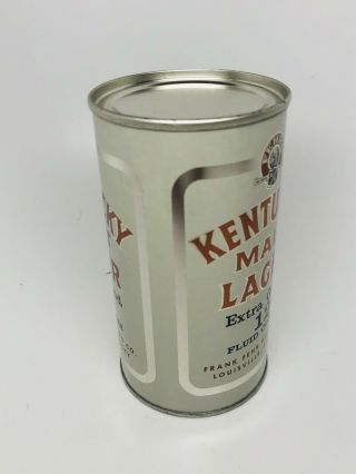 Kentucky Malt LAGER - Flat Top Beer Can.  Frank Fehr - Louisville,  Kentucky - KY 2