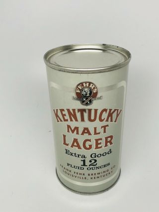 Kentucky Malt LAGER - Flat Top Beer Can.  Frank Fehr - Louisville,  Kentucky - KY 3