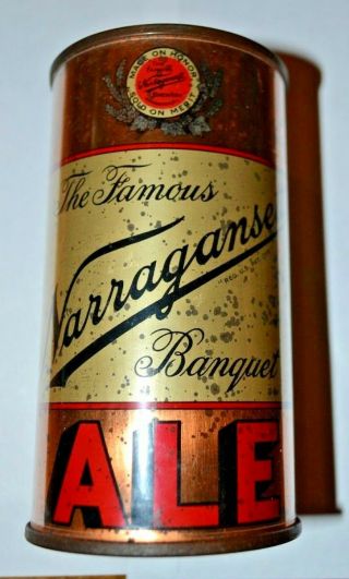 Rare Narragansett Banquet Ale Irtp Flat Top Beer Can Looking Can