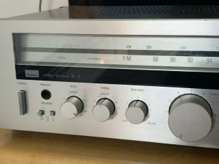 VINTAGE SANSUI R - 5 AM - FM STEREO RECEIVER SILVER Good cosmetic /working 2