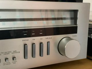 VINTAGE SANSUI R - 5 AM - FM STEREO RECEIVER SILVER Good cosmetic /working 3